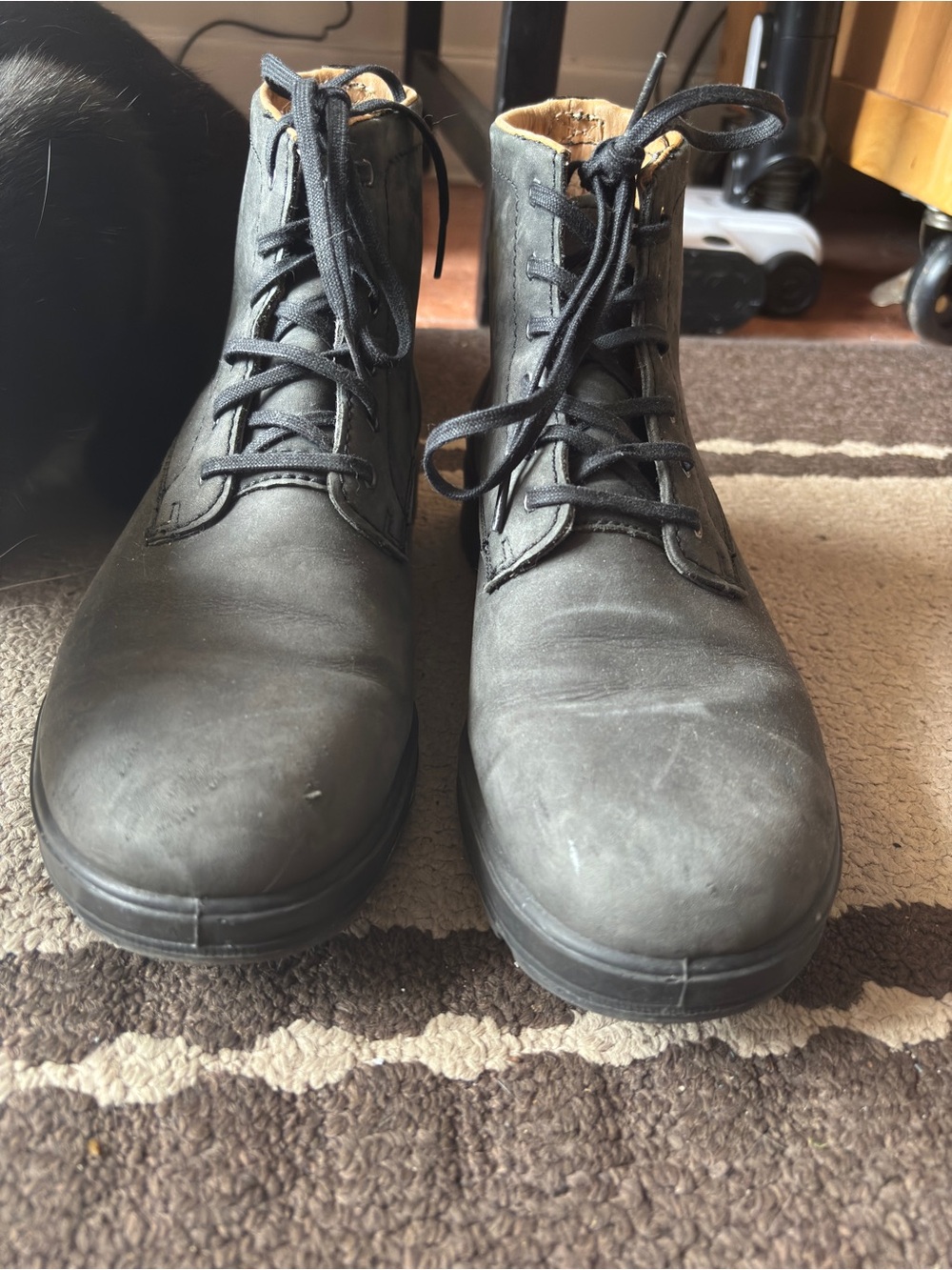 Blundstone Rustic Black Lace-Up Boots